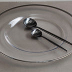 Glass Charger Plate with Silver Rim