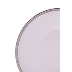 Glass Charger Plate with Silver Rim