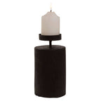 Black Camphor Wood Large Candle Holder