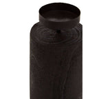 Black Camphor Wood Large Candle Holder