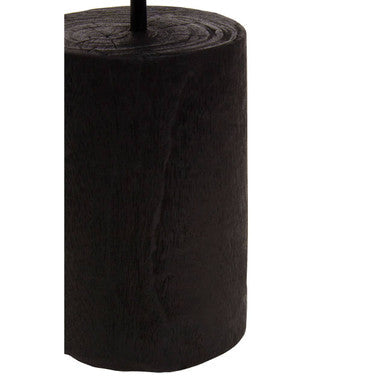 Black Camphor Wood Large Candle Holder