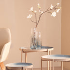 Small Blue Ombre Glass Vase