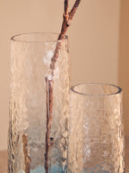 Small Blue Ombre Glass Vase