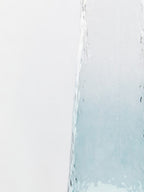 Large Blue Ombre Glass Vase