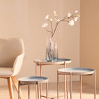 Large Blue Ombre Glass Vase