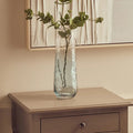 Large Blue Ombre Glass Vase