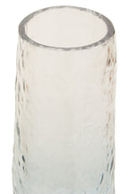 Large Blue Ombre Glass Vase
