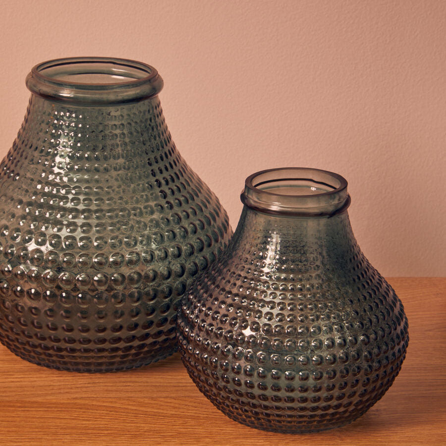 Large Green Glass Vase