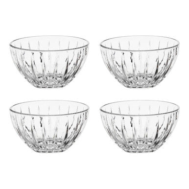 Set of 4 Crystal Small Bowls