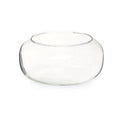 Clear Glass Globe Vase with Rounded Design