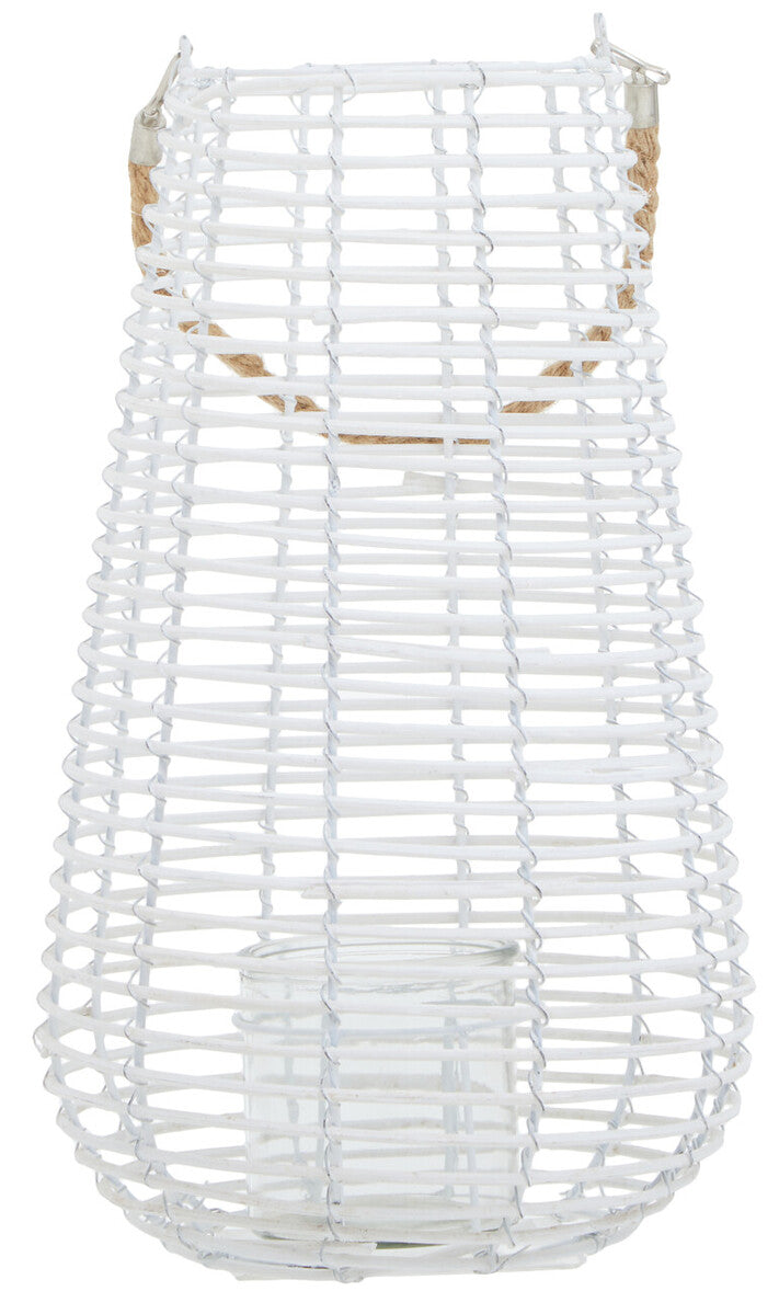 Large White Rattan Lantern