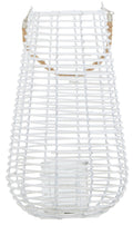 Large White Rattan Lantern