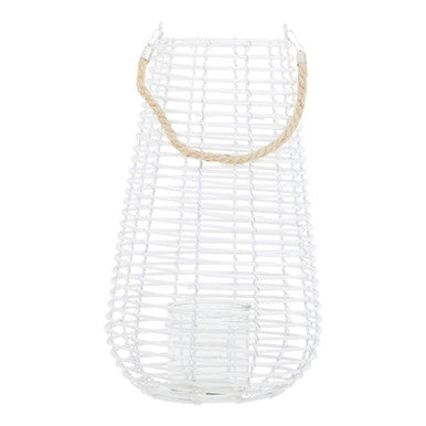 Large White Rattan Lantern