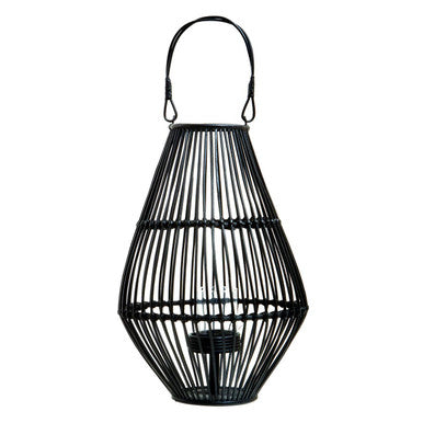 Black Lantern with Hoop Handle