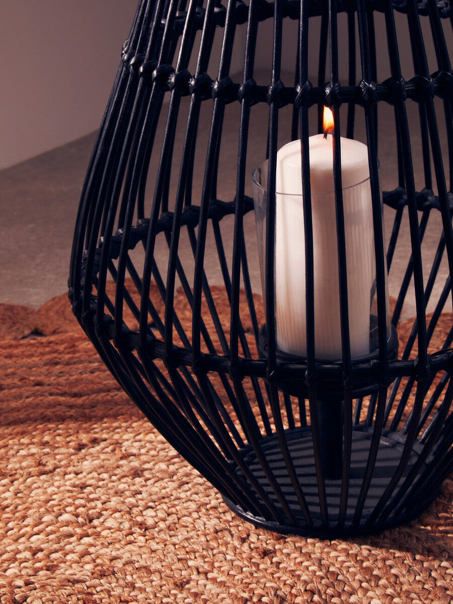 Black Lantern with Hoop Handle