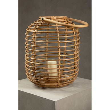 Natural Rattan Round Lantern