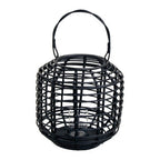 Black Rattan Lantern