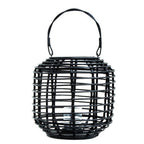 Black Rattan Lantern