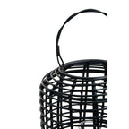 Black Rattan Lantern