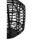 Black Rattan Lantern