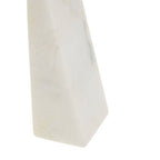 Set of 2 White Marble Bookends
