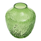 Small Botanical Green Glass Vase