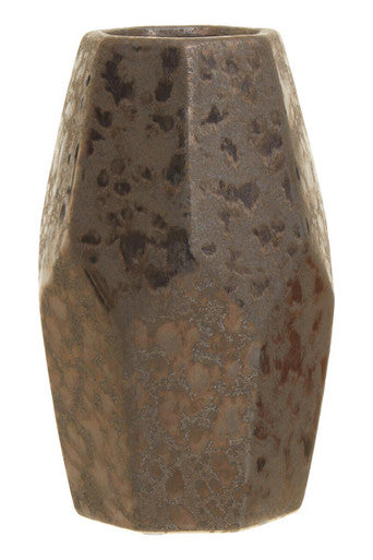 Black Metallic Small Ceramic Vase