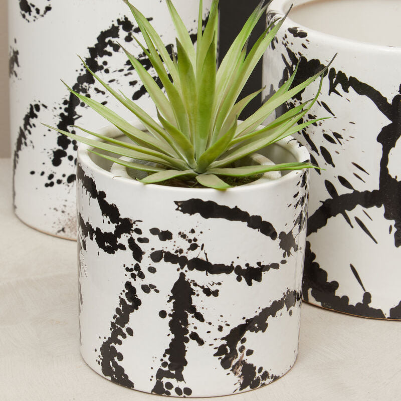 Black and White Small Planter