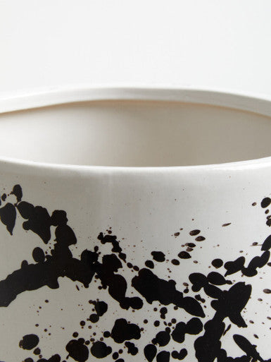 Black and White Large Planter