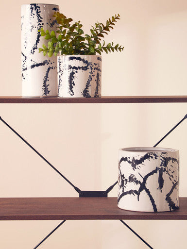 Black and White Large Planter