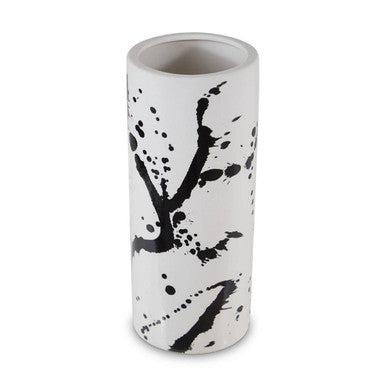 Small Black and White Ceramic Vase