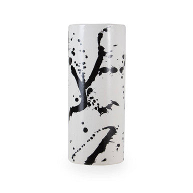 Small Black and White Ceramic Vase