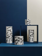 Small Black and White Ceramic Vase