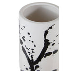 Small Black and White Ceramic Vase