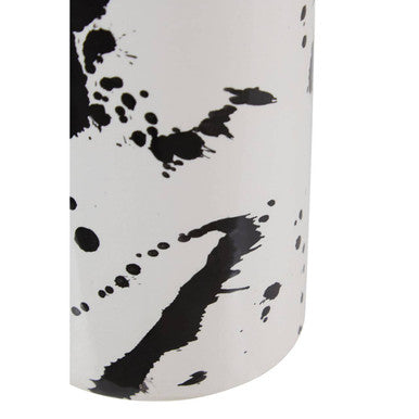 Small Black and White Ceramic Vase
