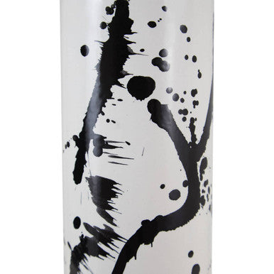 Small Black and White Ceramic Vase