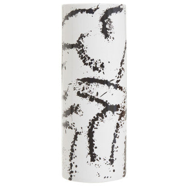 Large Black and White Ceramic Vase