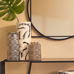 Large Black and White Ceramic Vase