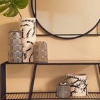 Large Black and White Ceramic Vase