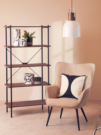 Large Black and White Ceramic Vase