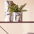 Large Black and White Ceramic Vase