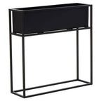 Black Metal Floor Standing Plant Box
