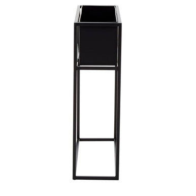 Black Metal Floor Standing Plant Box