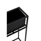 Black Metal Floor Standing Plant Box