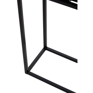 Black Metal Floor Standing Plant Box