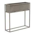 Grey Metal Floor Standing Plant Box