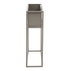 Grey Metal Floor Standing Plant Box