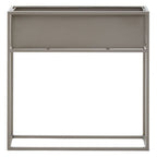 Grey Metal Floor Standing Plant Box