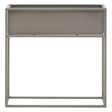 Grey Metal Floor Standing Plant Box