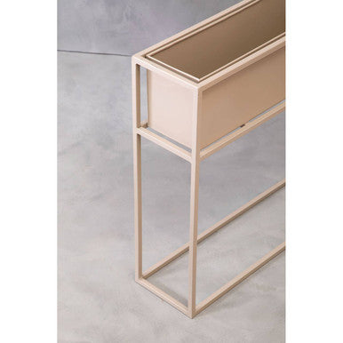 Grey Metal Floor Standing Plant Box